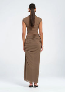 BENNI MILO MESH MAXI DRESS