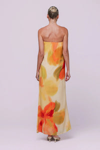 ISABELLE QUINN ABBIE STRAPLESS MAXI DRESS MARIGOLD