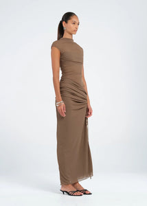 BENNI MILO MESH MAXI DRESS