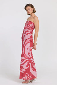 SOVERE FLORA STRAPLESS DRESS