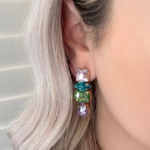 Load image into Gallery viewer, BLACK AND BLOOM AUDREY EARRINGS

