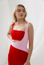 Load image into Gallery viewer, LEXI SORRENTO MIDI DRESS - RED/PINK
