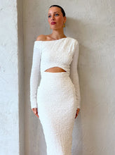 Load image into Gallery viewer, SOVERE OVERCAST MIDI DRESS - OFF WHITE
