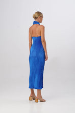 Load image into Gallery viewer, L’IDÈE SOIREE PLEATED HALTER GOWN - MOROCCAN BLUE
