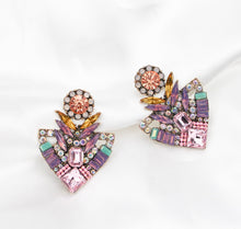 Load image into Gallery viewer, BLACK AND BLOOM CAMILA EARRINGS - PINK
